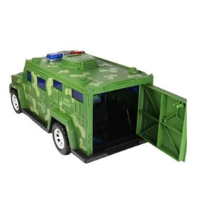 گاوصندوق طرح ماشین ارتشی سبز Military Car Safe Box -اسباب بازی